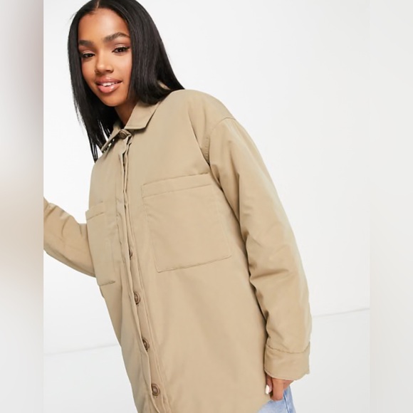 H&M Sage green oversized shacket. Size XS. In perfect condition. - Picture 3 of 10